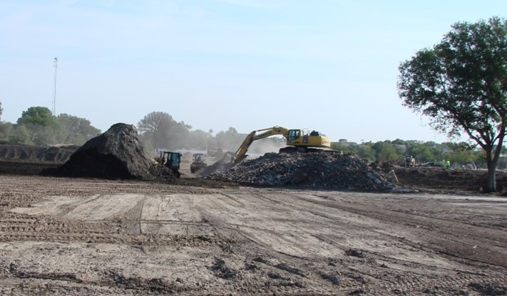 Site Preparation at an Old Landfill Site