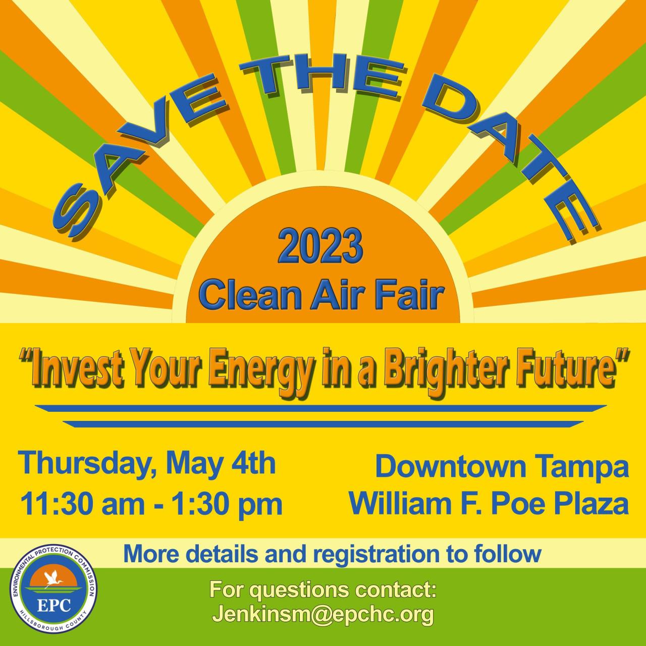 Clean Air Fair Save the Date 2023