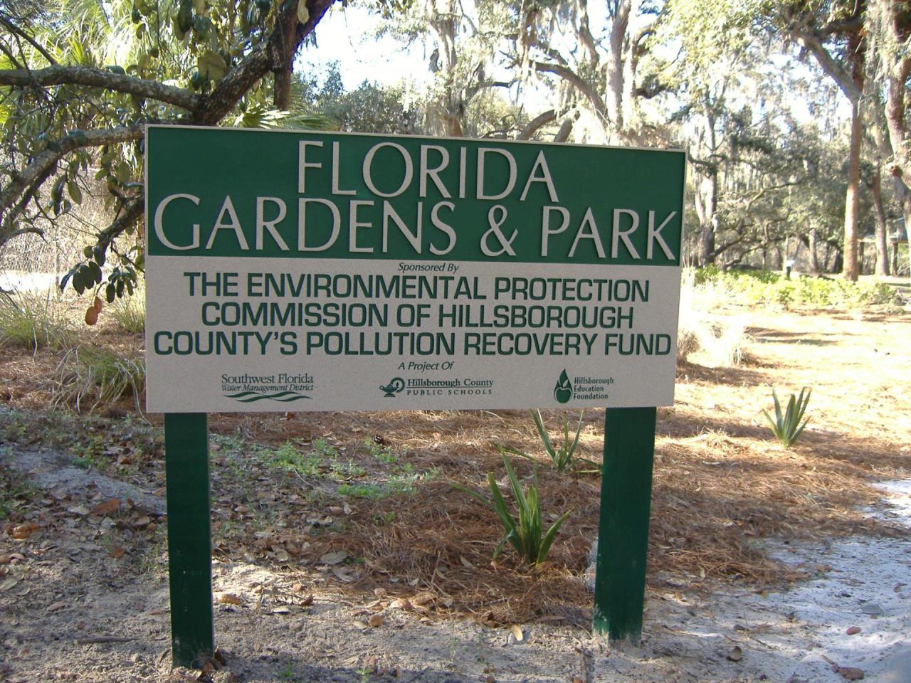 Florida Gardens and Park created by the Pollution Recovery Fund